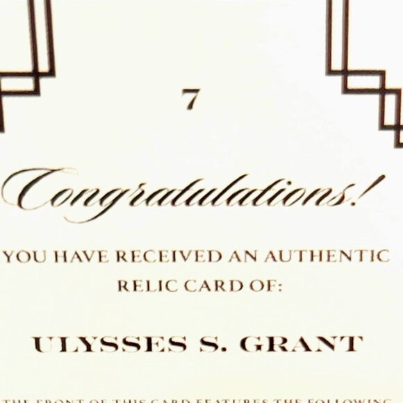 Authentic President Ulysses S. Grant Handwriting Relic Piece of History - Picture 3 of 4